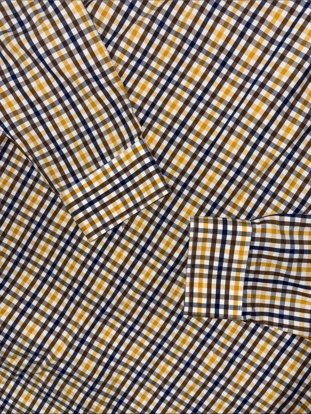 Banana Republic plaid button down dress shirt grant fit long sleeve large